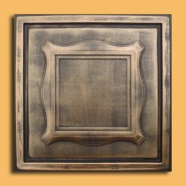 24″x24″ Beta Antique Bronze Black PVC 20mil Ceiling Tiles