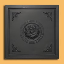 24"x24" Verona-B Black PVC 20mil Ceiling Tiles