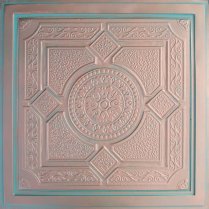 24"x24" Lima Antique Copper Patina PVC 20mil Ceiling Tiles