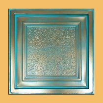 24″x24″ Zeta Antique Copper Patina PVC 20mil Ceiling Tiles