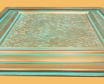 24"x24" Zeta Antique Copper Patina PVC 20mil Ceiling Tiles