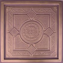 24"x24" Lima Antique Copper Brown PVC 20mil Ceiling Tiles