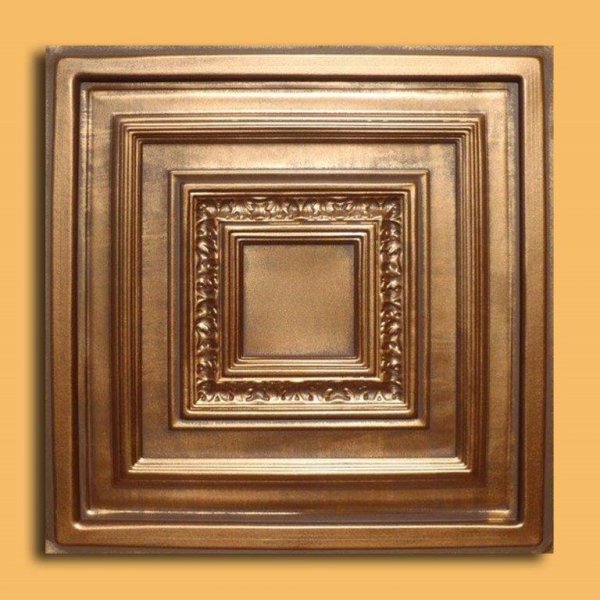 24"x24" Antyx Antique Bronze Brown PVC 20mil Ceiling Tiles