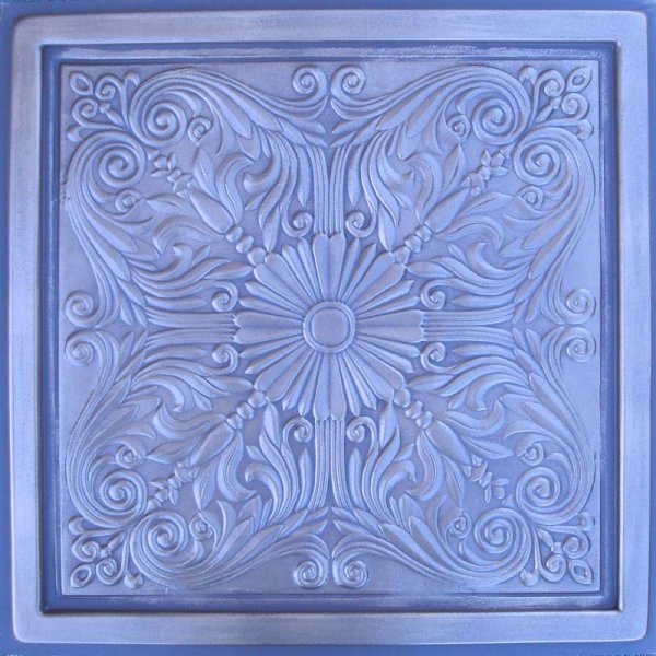 24"x24" Astana Antique Silver Brown PVC 20mil Ceiling Tiles