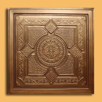 24″x24″ Lima Antique Bronze Brown PVC 20mil Ceiling Tiles