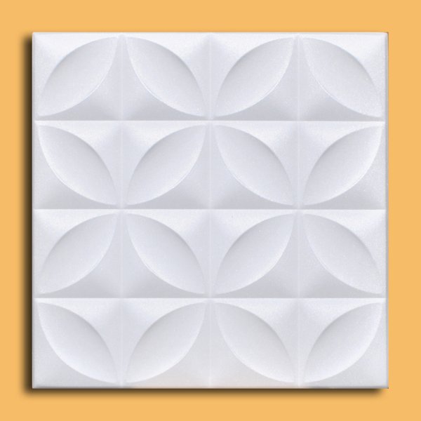 20"x20" Closter White Tile Ceiling Tiles (#R103)