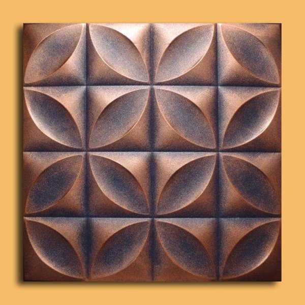 20"x20" Kloster Antique Copper Graphite Ceiling Tiles