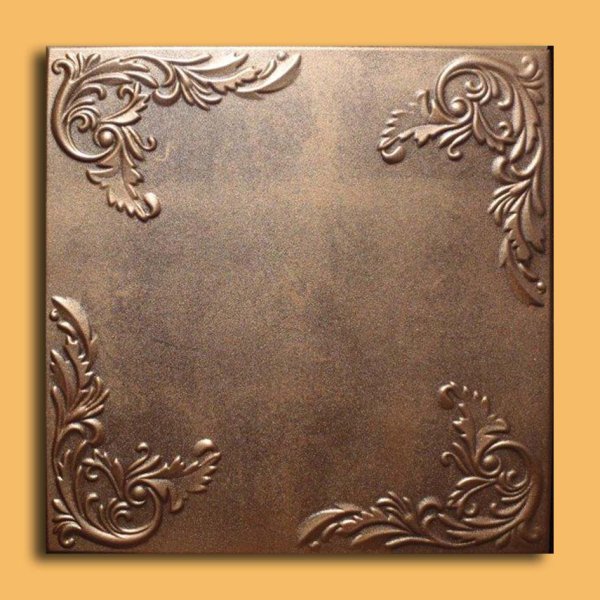 20"x20" Marseille Antique Bronze Brown Ceiling Tiles