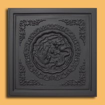 24″x24″ Jakarta Black PVC 20mil Ceiling Tiles