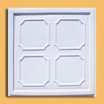 24″x24″ Alfa White PVC 20mil Ceiling Tiles