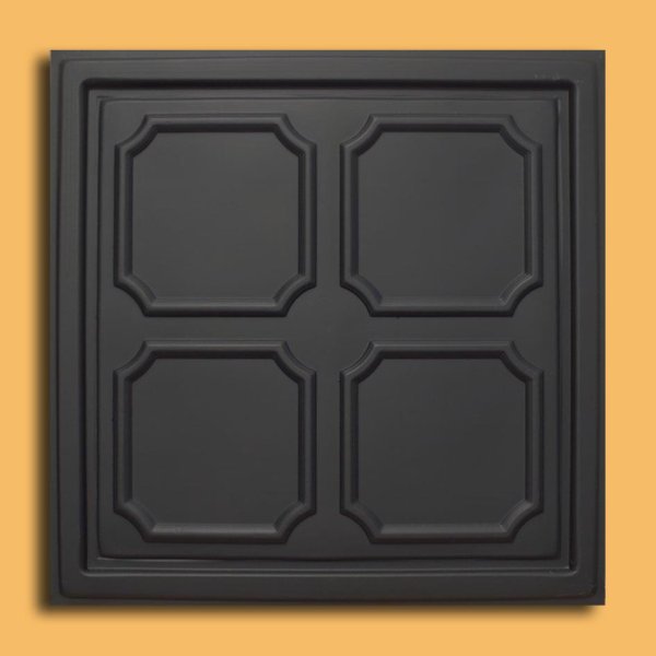 24"x24" Alfa Black PVC 20mil Ceiling Tiles