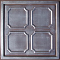 24″x24″ Alfa Antique Silver Brown PVC 20mil Ceiling Tiles