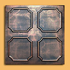 20″x20″ Alfa Antique Copper Black Ceiling Tiles