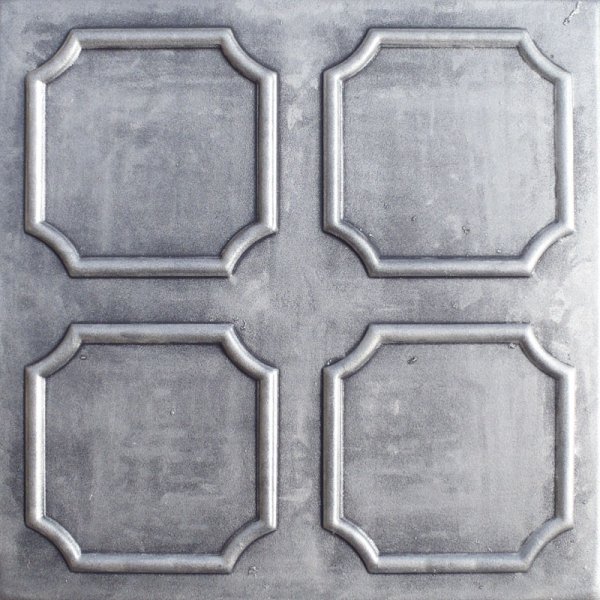 20"x20" Alfa Antique Silver Graphite Ceiling Tiles