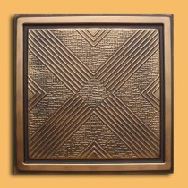 24″x24″ Malta Antique Bronze Black PVC 20mil Ceiling Tiles