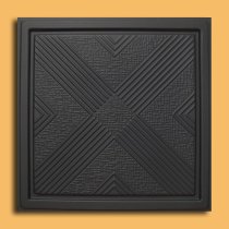 24″x24″ Malta Black PVC 20mil Ceiling Tiles