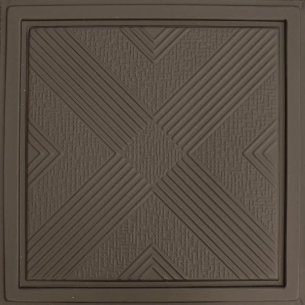 24"x24" Malta Brown PVC 20mil Ceiling Tiles