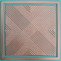 24″x24″ Malta Antique Copper Patina PVC 20mil Ceiling Tiles