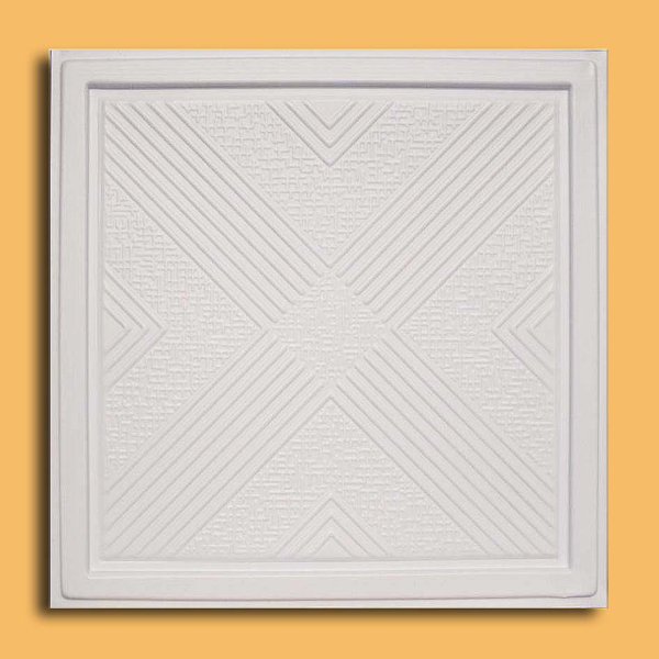 24"x24" Malta White PVC 20mil Ceiling Tiles