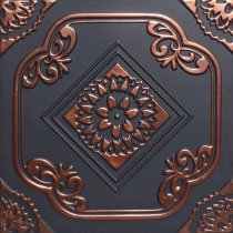 20x20″ Deli Accent Copper Black PVC 20mil Ceiling Tiles