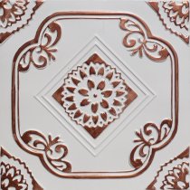 20x20″ Deli Accent Copper White PVC 20mil Ceiling Tiles