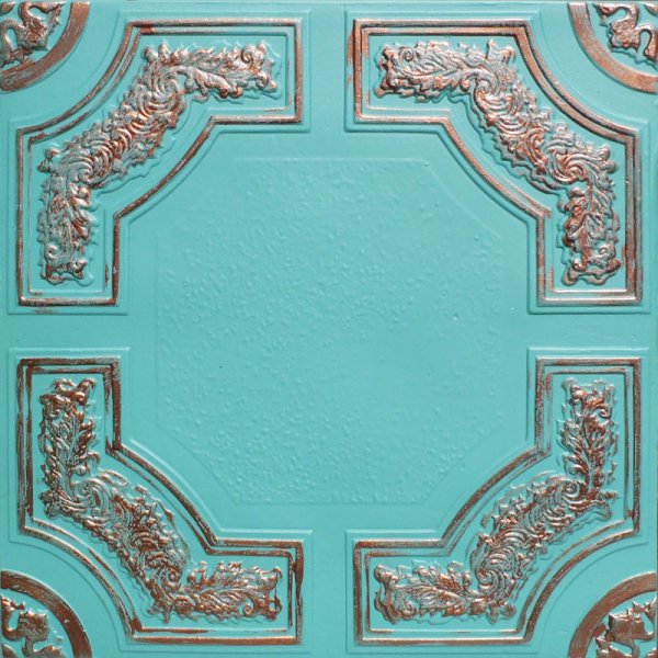 20x20" Caracas Accent Copper Patina PVC 20mil Ceiling Tiles