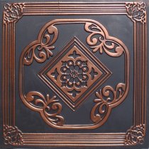 20x20″ Ostrava Accent Copper Black PVC 20mil Ceiling Tiles