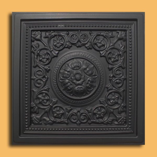 24"x24" Majesty Black PVC 20mil Ceiling Tiles - Best SELLER!