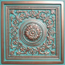 24″x24″ Majesty Antique Copper Patina PVC 20mil Ceiling Tiles - Best SELLER!