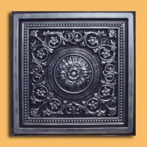 24″x24″ Majesty Antique Silver Black PVC 20mil Ceiling Tiles - Best SELLER!