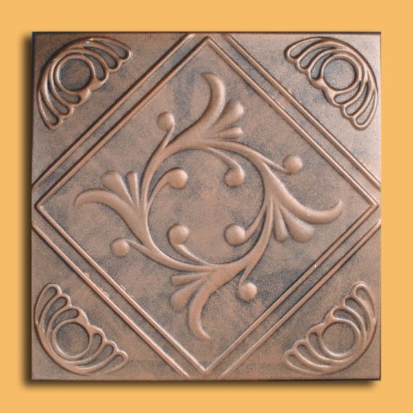 20"x20" Anet Antique Copper Black Ceiling Tiles